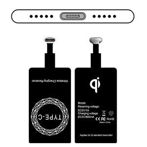 Type C Qi Wireless Charger Receiver Charging Adapter Type C Qi Wireless Charger Receiver Charging Adapter